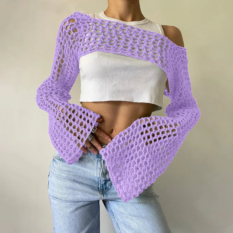 Clotilde® | Mesh crop top for women