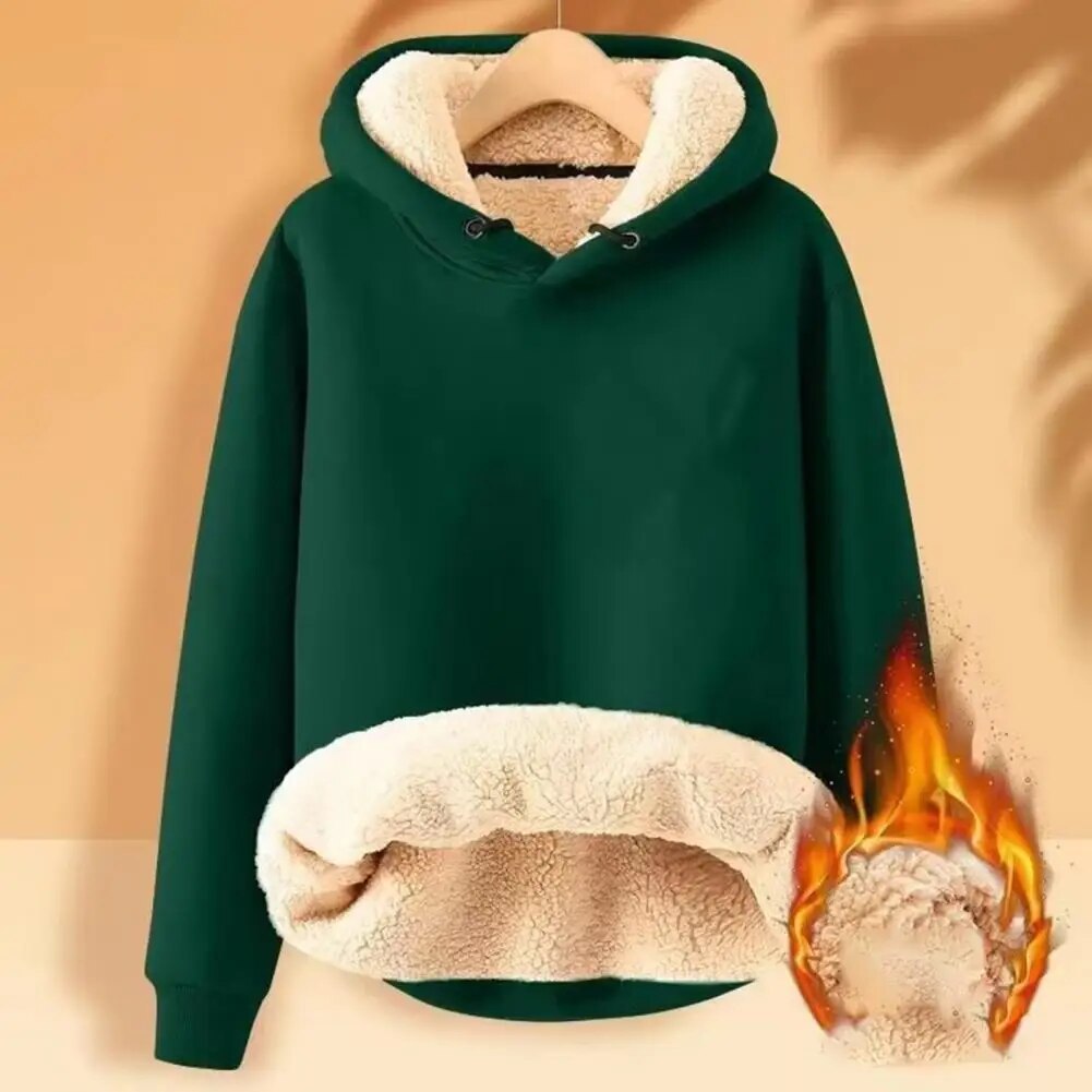 Flavia | Fleece sweater with hood