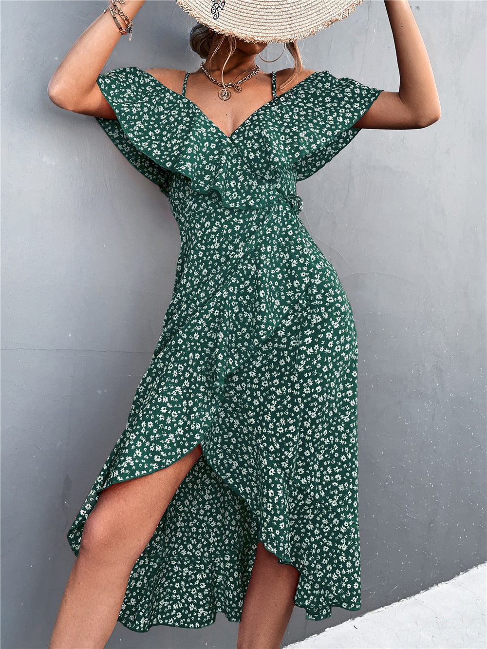 Olga® | Dress Flowers And Off-Shoulder