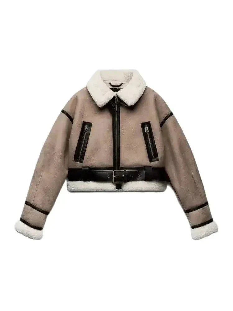 Thalia | Faux short winter jacket