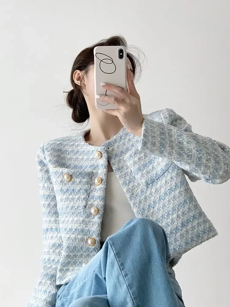 Nicol | Casual tweed short coat for women