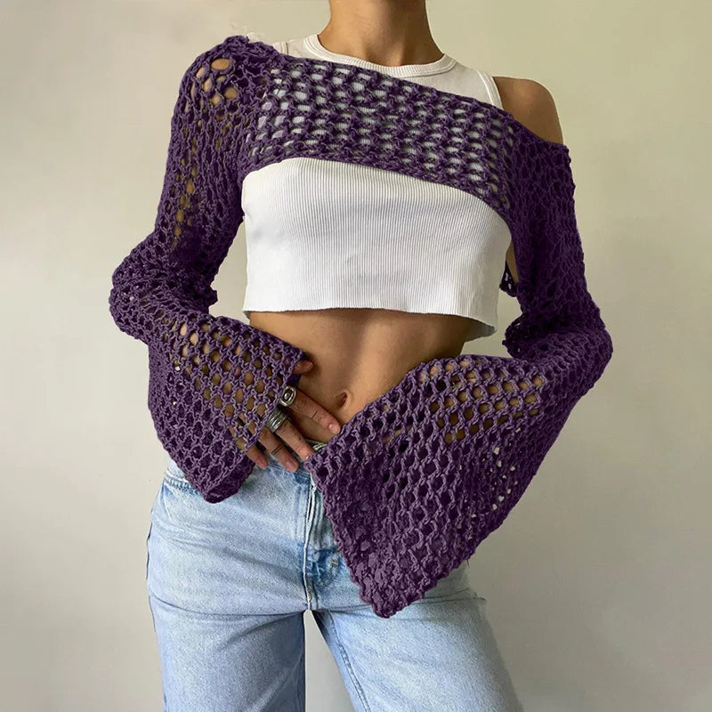 Clotilde® | Mesh crop top for women