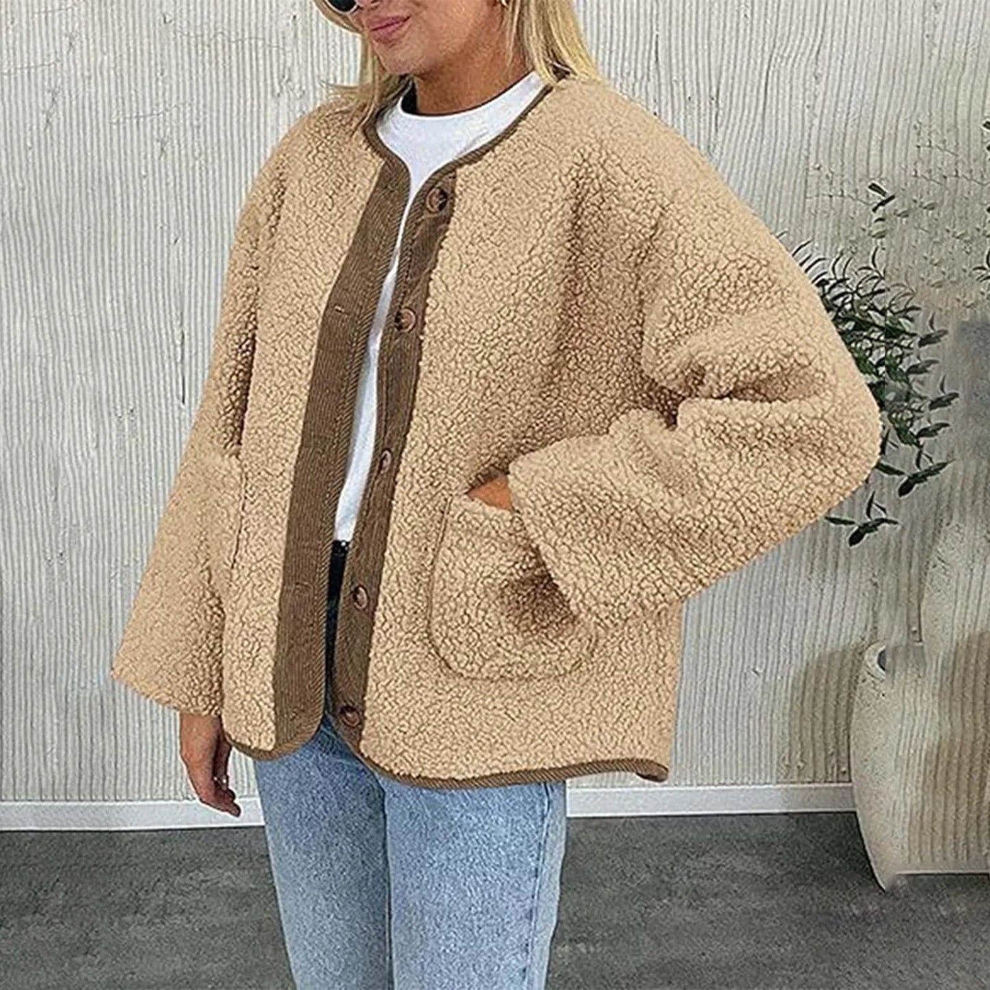 Reina | Women's winter coat, cozy thick coat with long sleeves