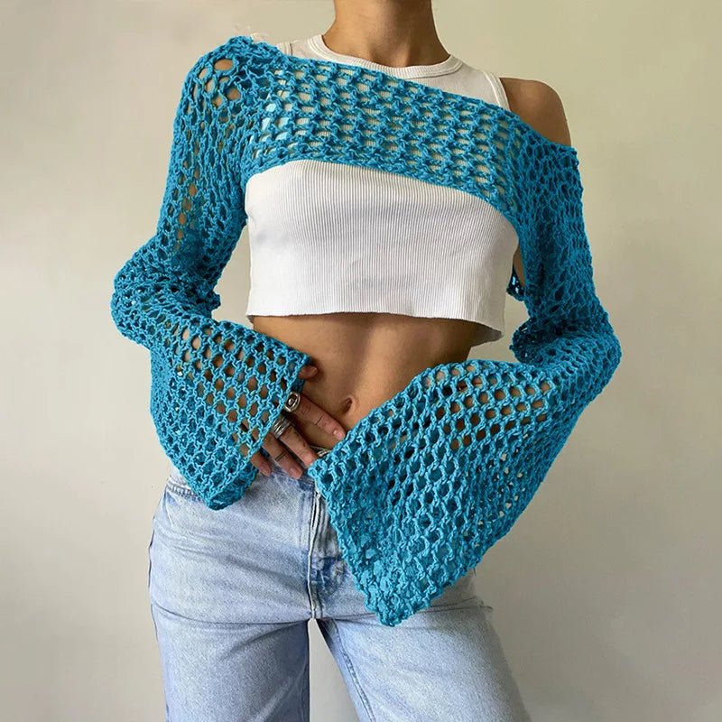 Clotilde® | Mesh crop top for women