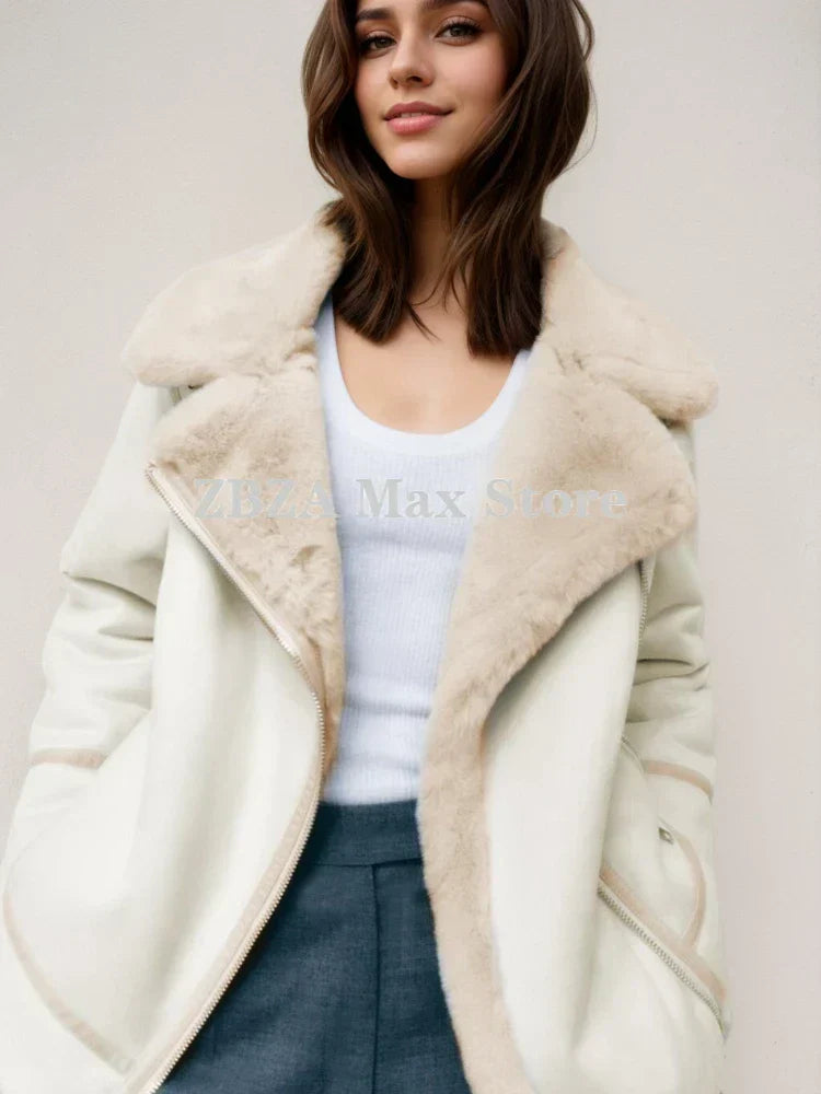 Diana | Warm faux teddy jacket for women