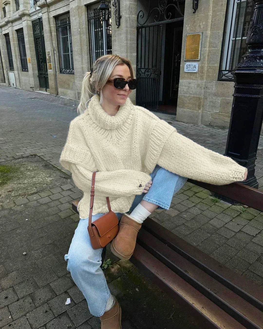 Esther | Stylish knitted winter jacket for women