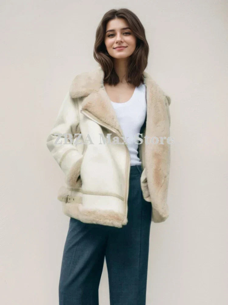 Diana | Warm faux teddy jacket for women