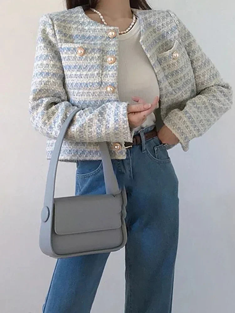 Nicol | Casual tweed short coat for women