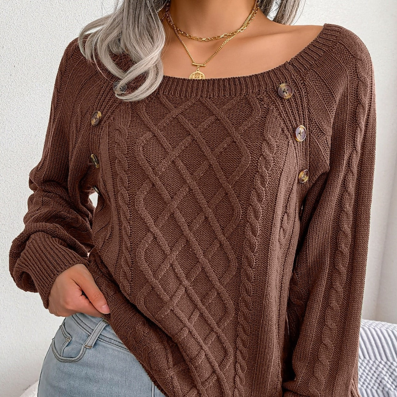 Ela® | Elegant knitted sweater for women