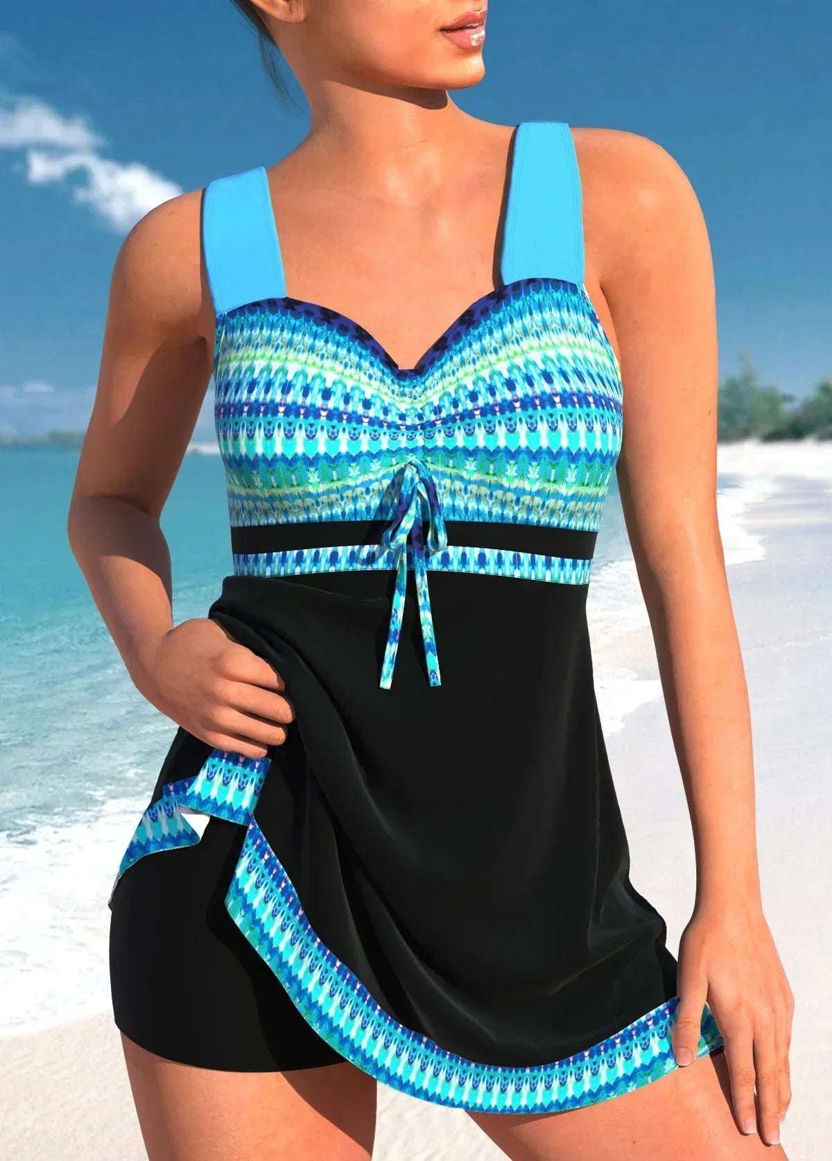 Thea® | Stylish Tummy Control Tankini Set