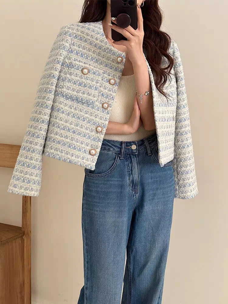 Nicol | Casual tweed short coat for women