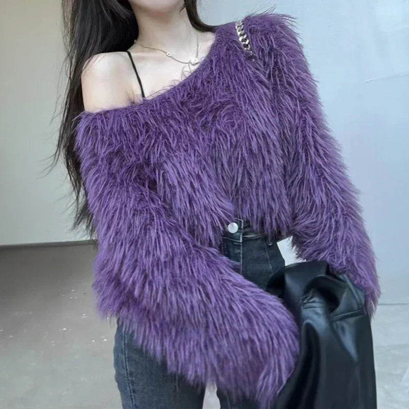 Romy | Soft knitted sweater with long sleeves for women