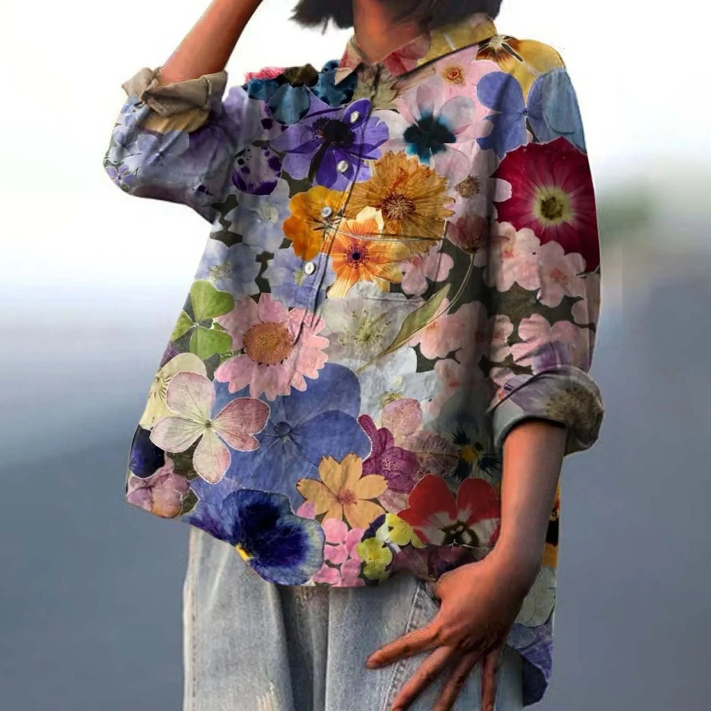Angela | Oversized Shirt with Versatile Style for Women