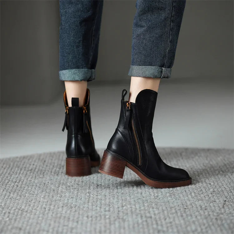Guillermina® | Leather ankle boots