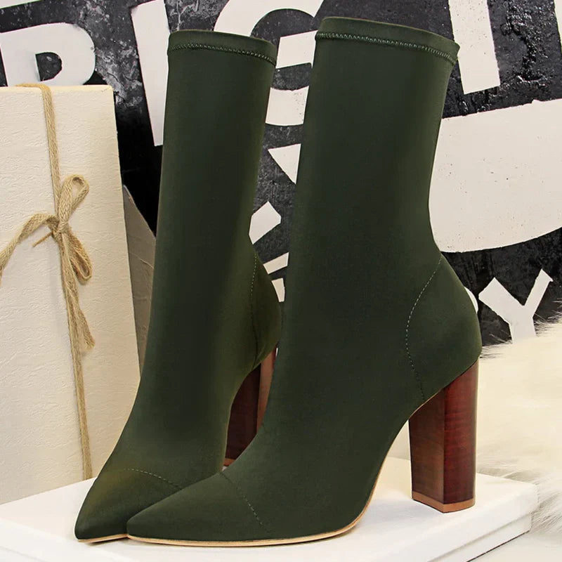 Patricia | High heel ankle boots with pointed toe