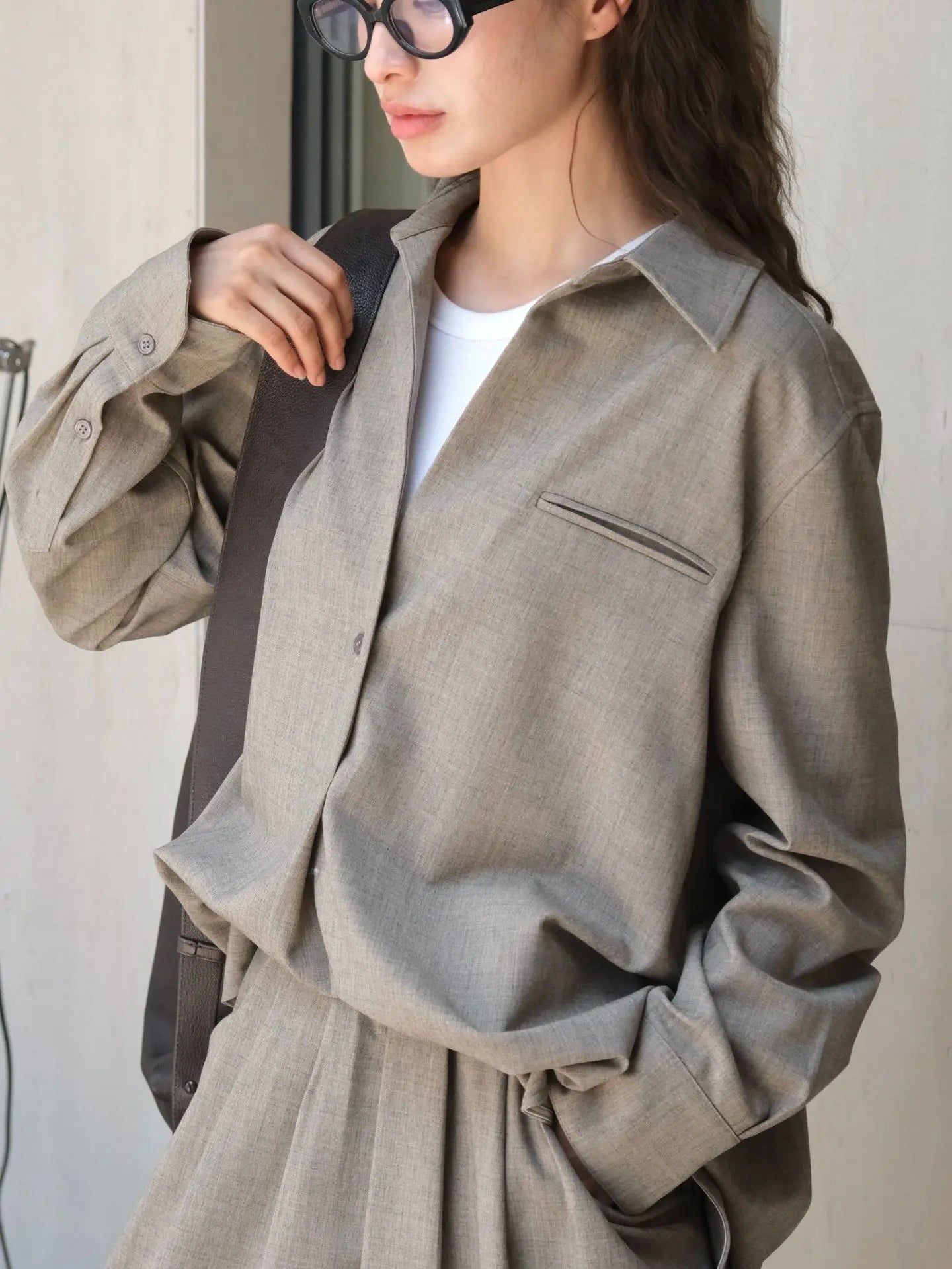 Silvia | Women's autumn blouse with collar and long sleeves