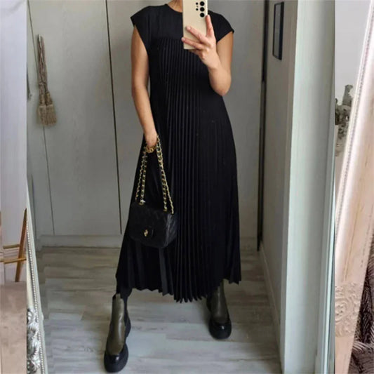 Araceli® | Elegant Pleated Maxi Dress