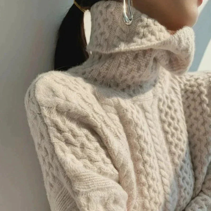 Laura® | BOUCLÉ COUTURE Pull à col roulé