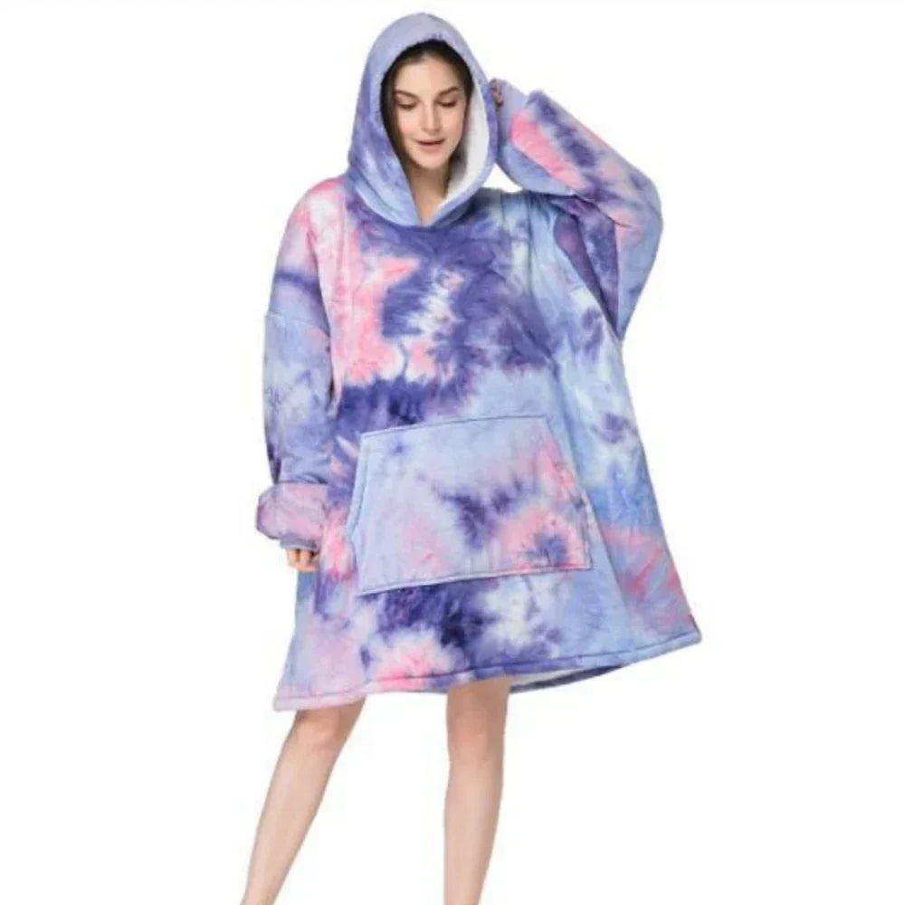 Krystel | Warm flannel hoodie