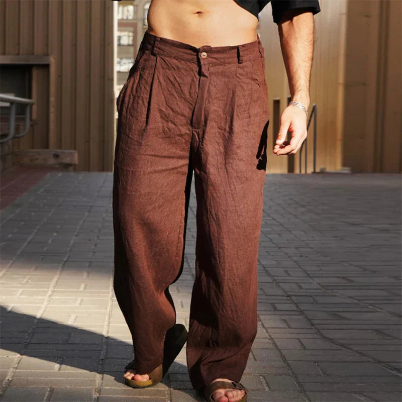 Darren | Stylish Wide-Leg Trousers for Men