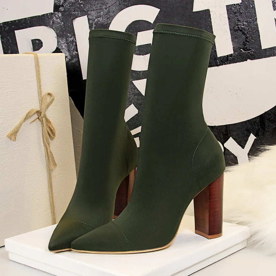 Patricia | High heel ankle boots with pointed toe