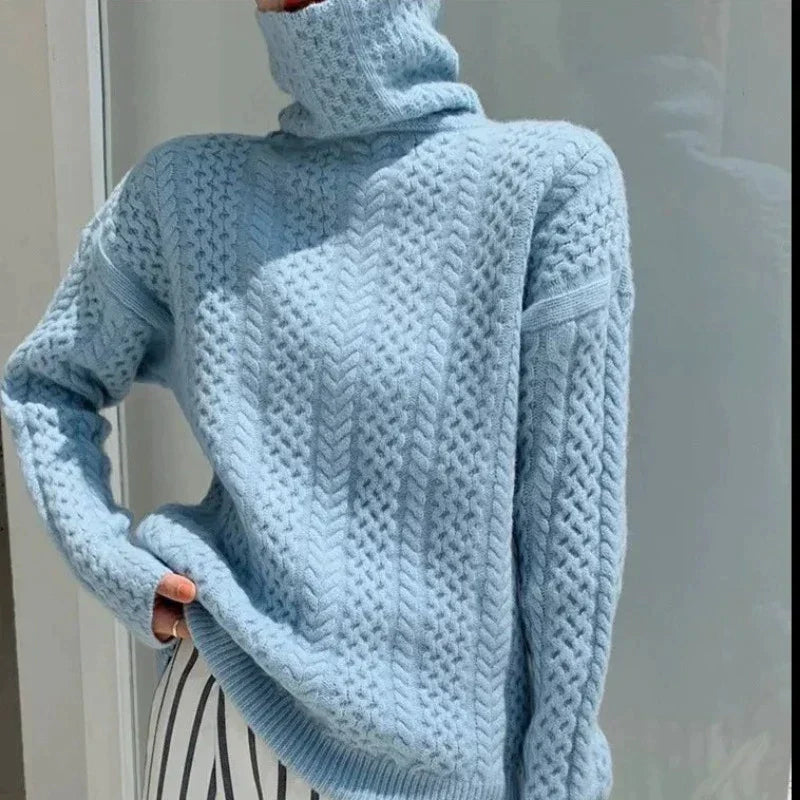 Laura® | BOUCLÉ COUTURE Pull à col roulé