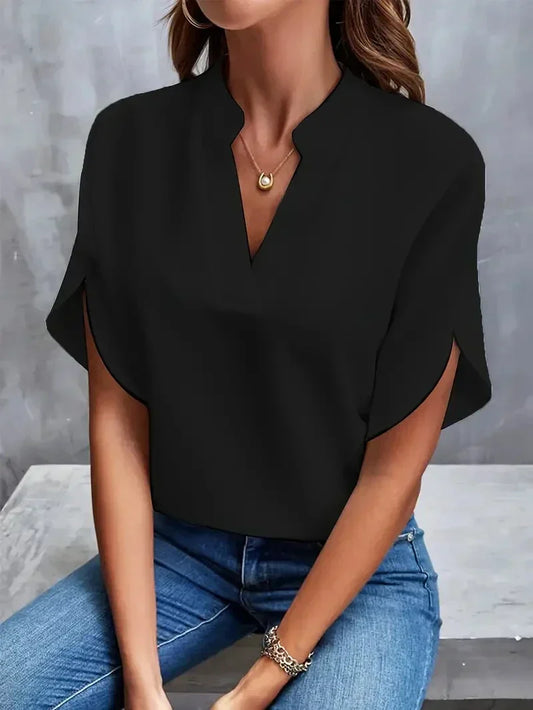 Gladys® | Blouse With V-Neck And Side Slits