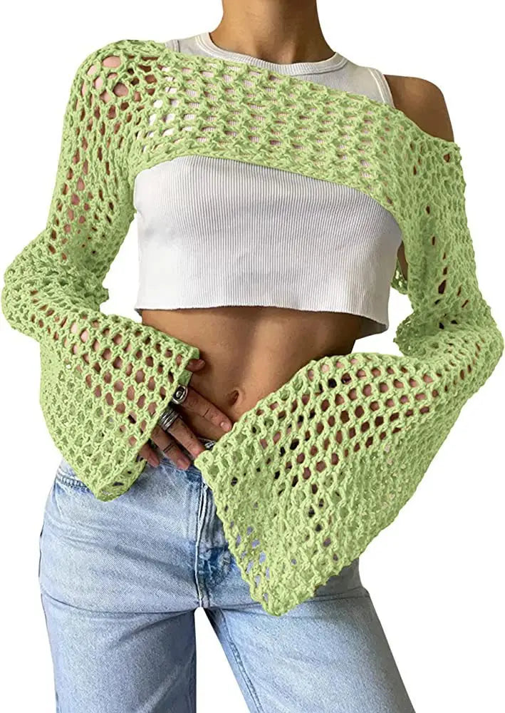 Clotilde® | Mesh crop top for women
