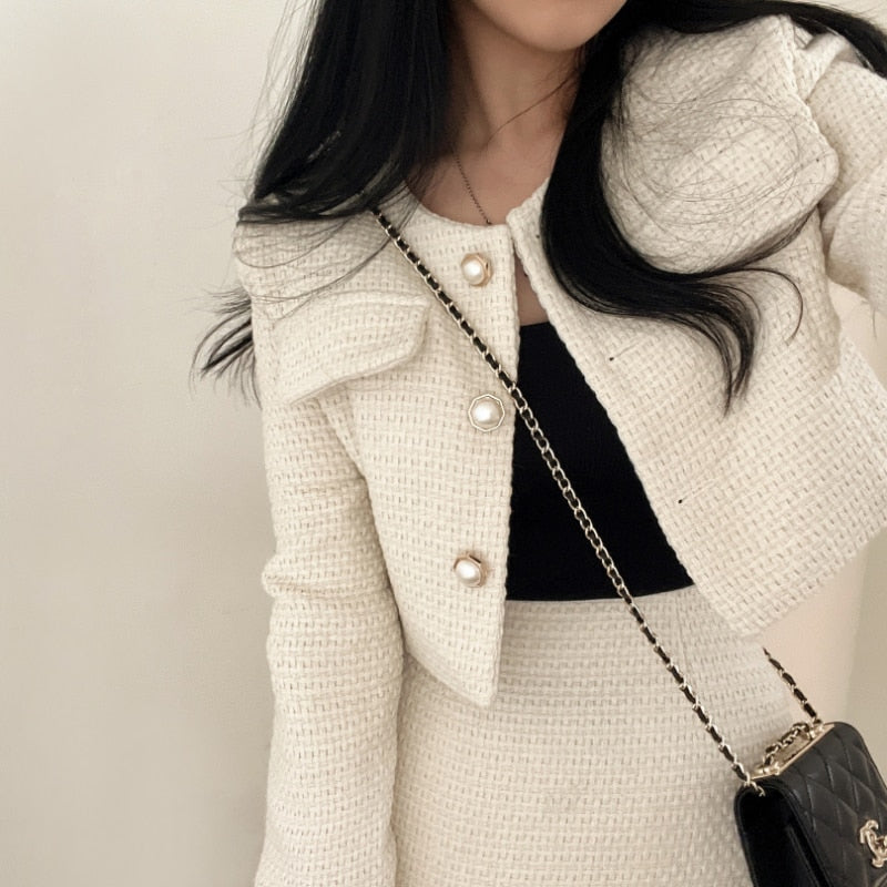 Sasha® | Elegant Skirt Und Blazer Set