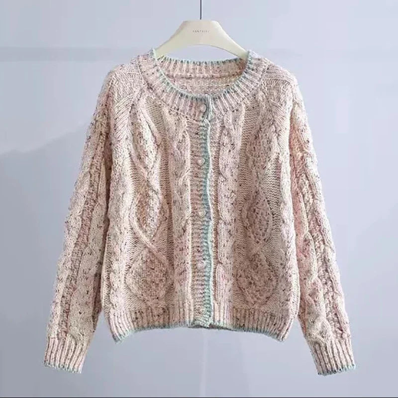 Ester | Single-breasted knitted sweater for women