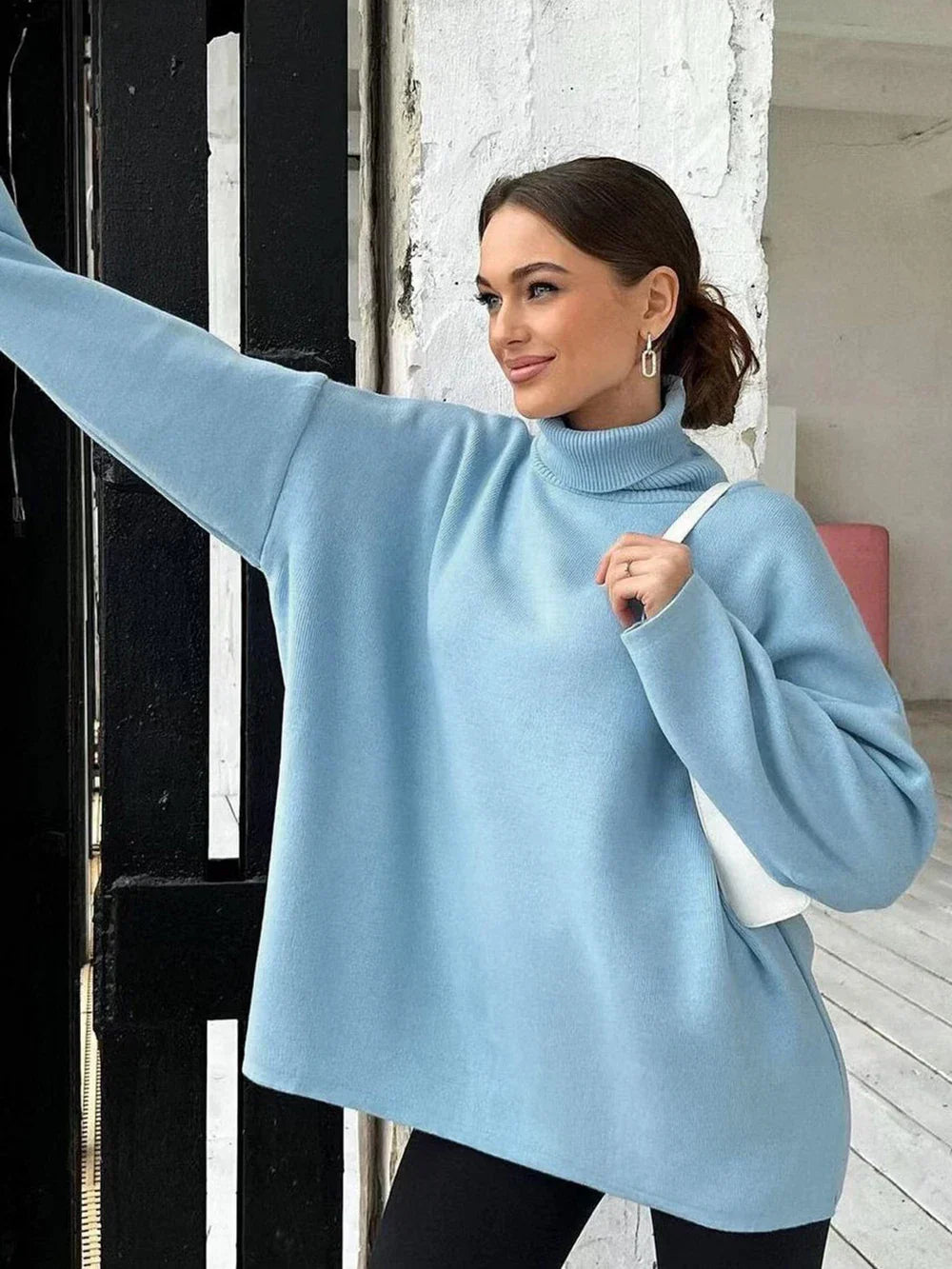 Salomé | Knitted basic top knit sweater for winter