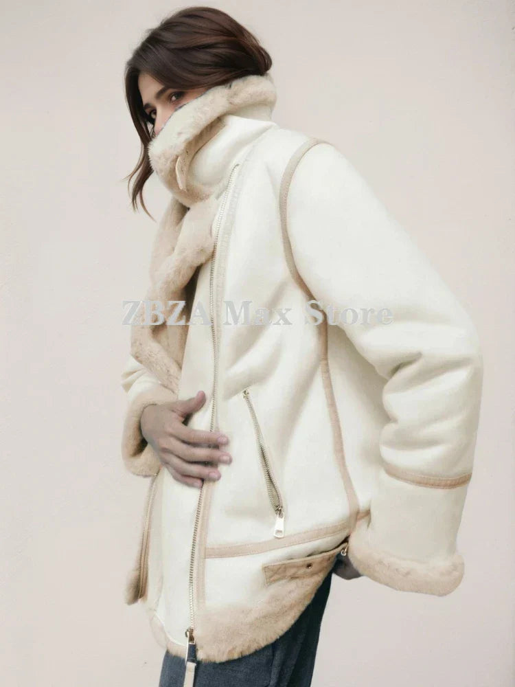 Diana | Warm faux teddy jacket for women