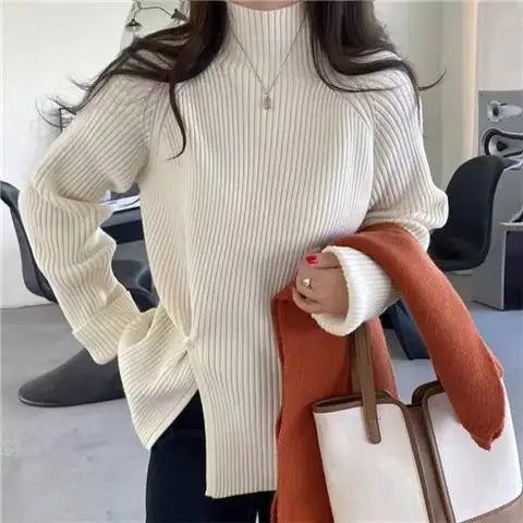 Teodora | Loose knit turtleneck sweater for women