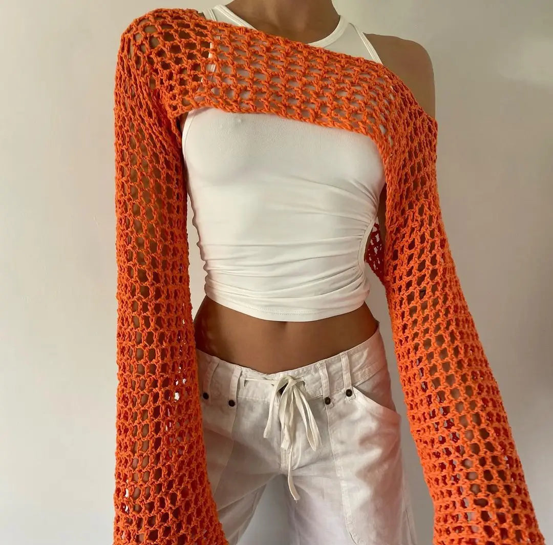 Clotilde® | Mesh crop top for women