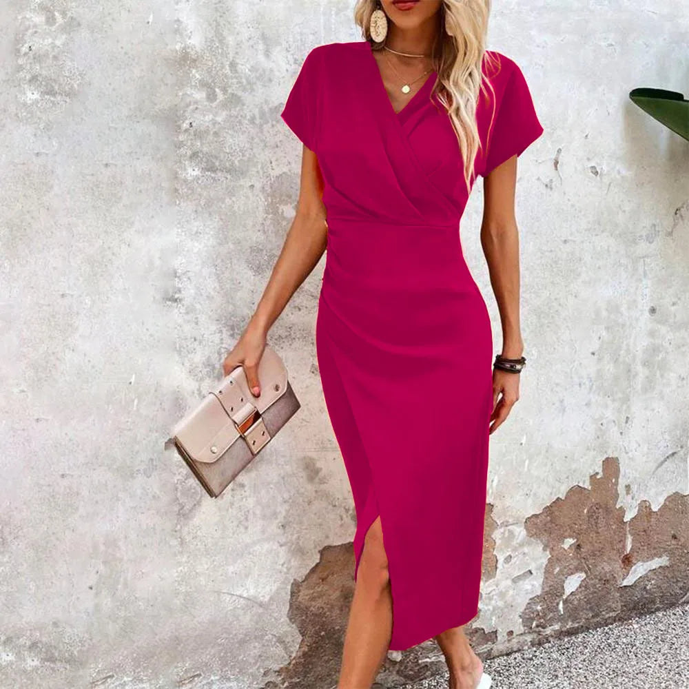 Ana María® | Casual Short V-Neck Mini Dress For Women