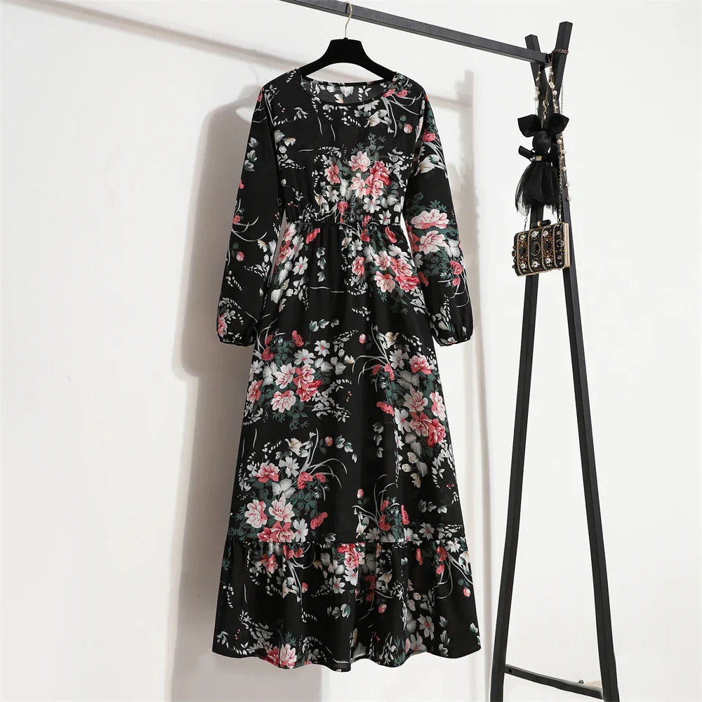 Erin® | Elegant Floral Long Dress For Summer