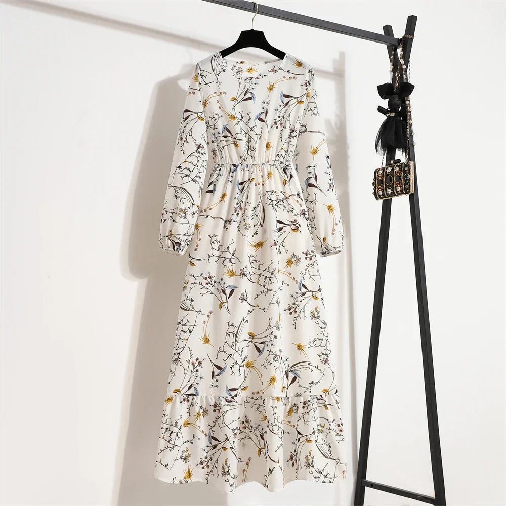 Erin® | Elegant Floral Long Dress For Summer