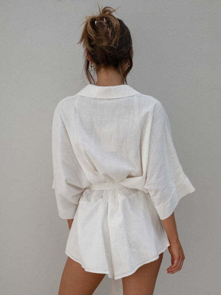 Paloma® | Linen Blouse With Belt