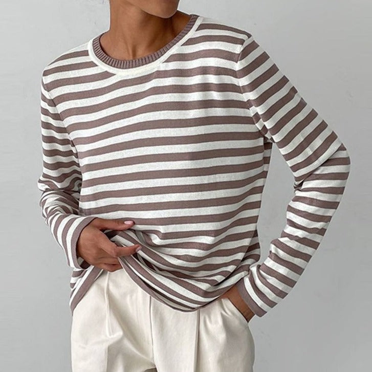 Brunella® | Women's striped long-sleeved top