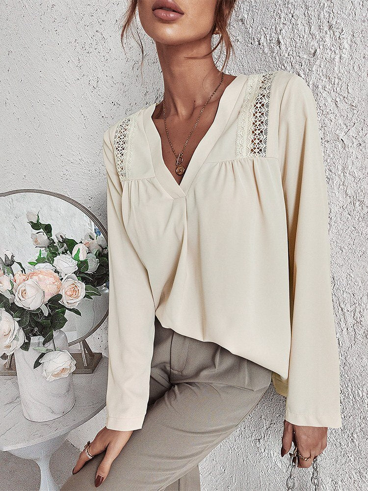 Micaela® | Casual V-Neck Blouse