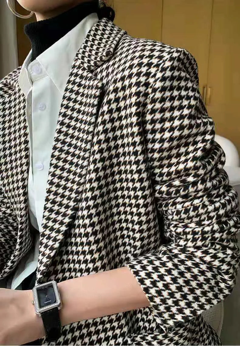 Maricarmen | Houndstooth blazer