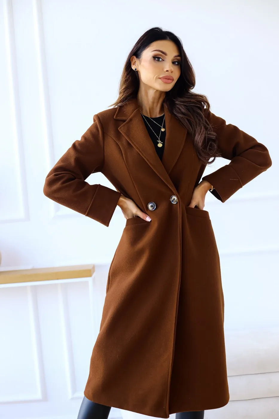 Vilma | Fashionable long coat for elegant women
