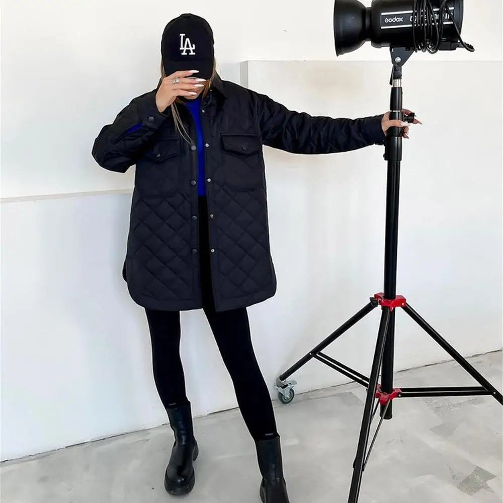 Zaida | Classic padded jacket with snap fasteners for women