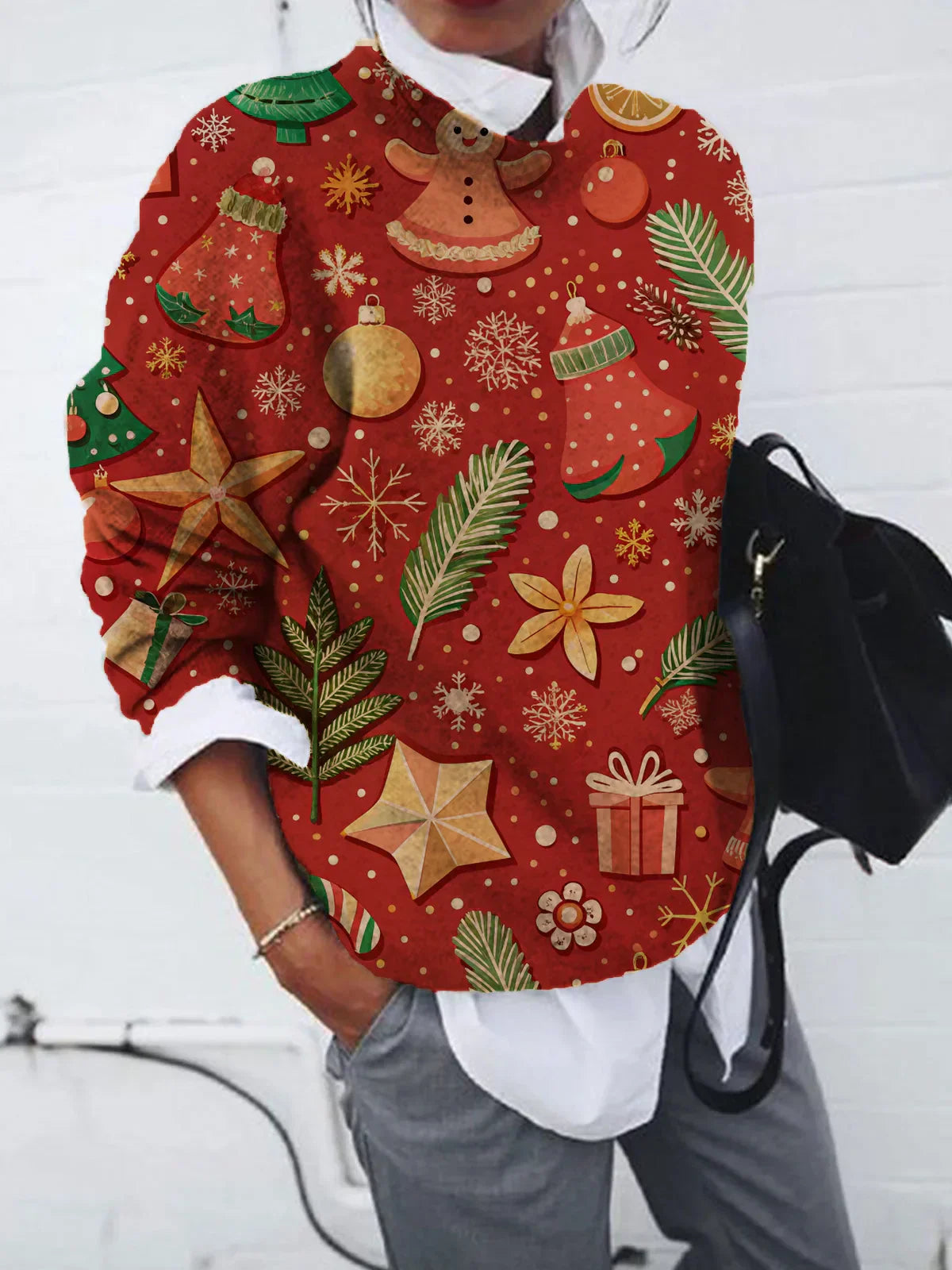 Noelia | Aranza Christmas crew neck sweater