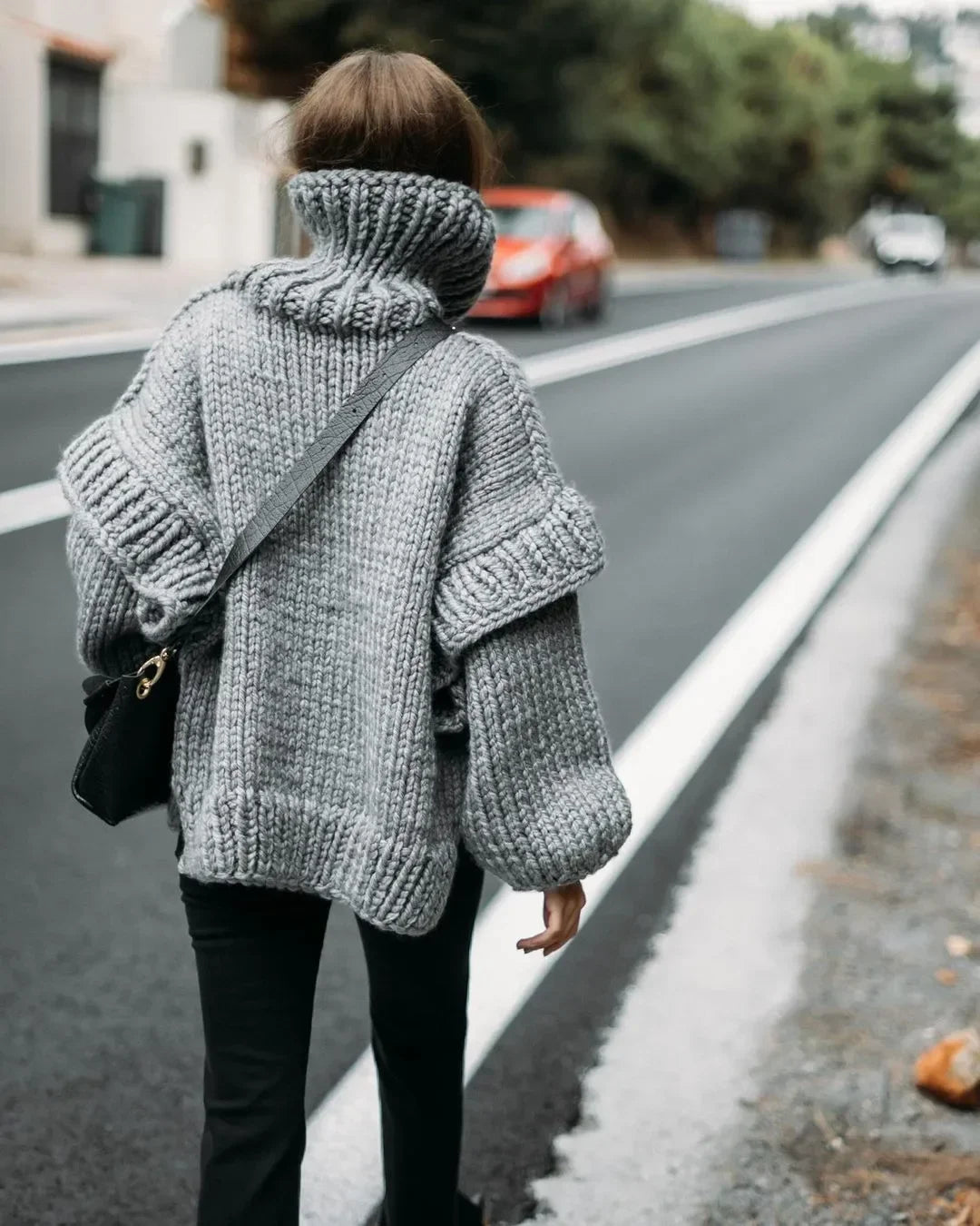 Esther | Stylish knitted winter jacket for women