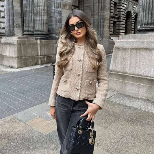 Noelia | Fashionable short tweed jacket for women