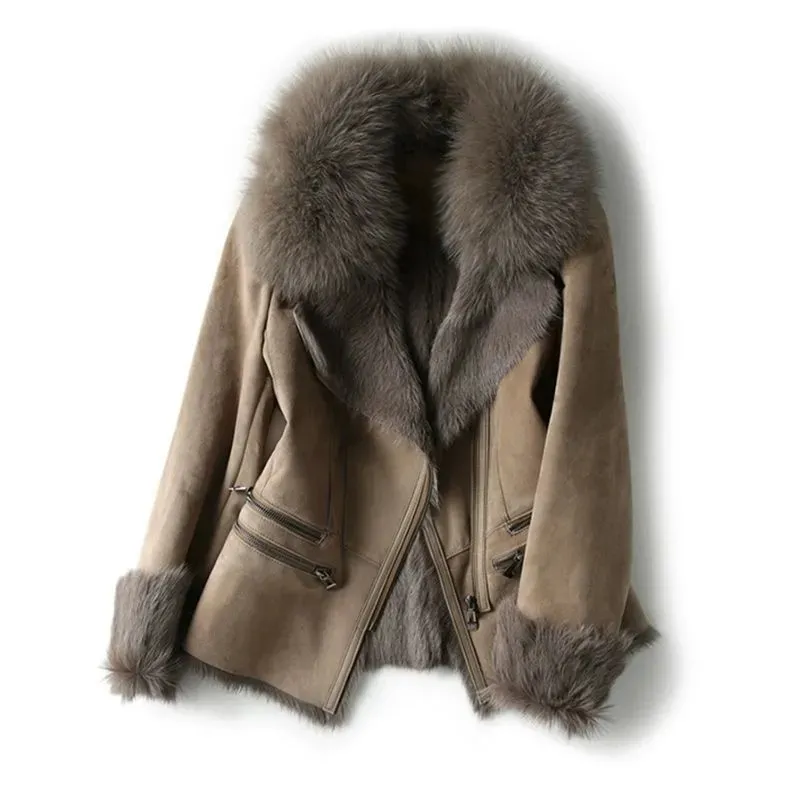 Isis | Elegant suede jacket for women