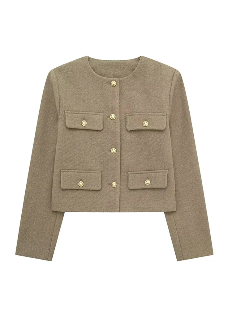 Elizabeth® | Classic Tweed Blazer Autumn Fashion