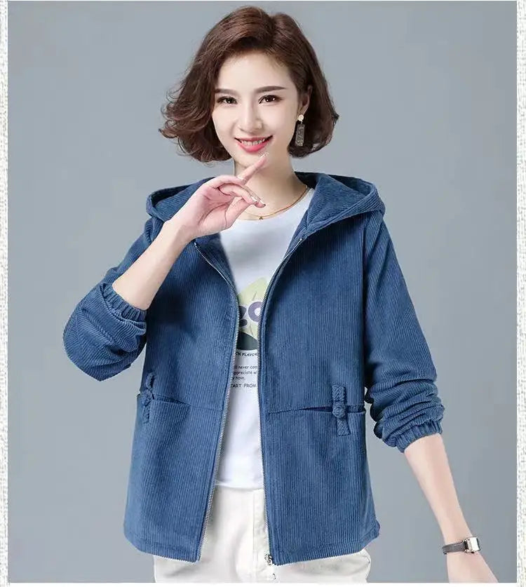 Sandra® | High-Quality Corduroy Jacket With Hood