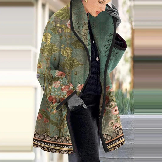 Nadia® | Women'S Floral Jacquard Kimono Coat For Elegant Layering